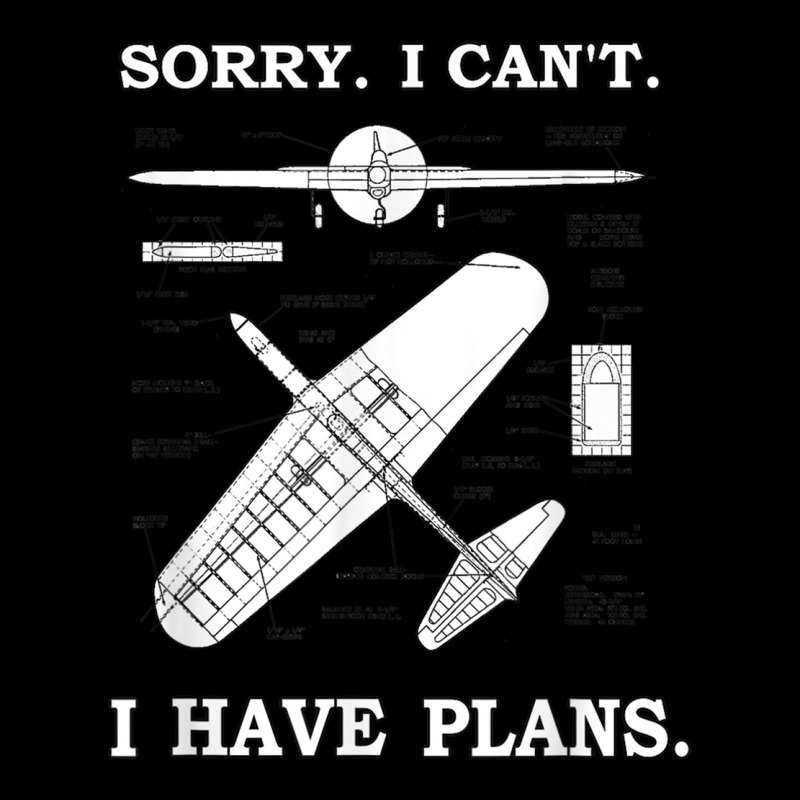 Sorry. I Can't. I Have Plans. Funny Airplane Model Graphic T-shirt | Artistshot