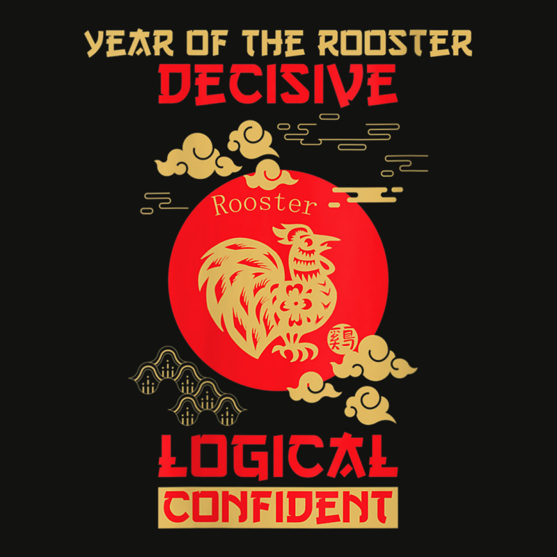 Womens Rooster Chinese Zodiac Design  Year Of The Scorecard Crop Tee by voutsro | Artistshot