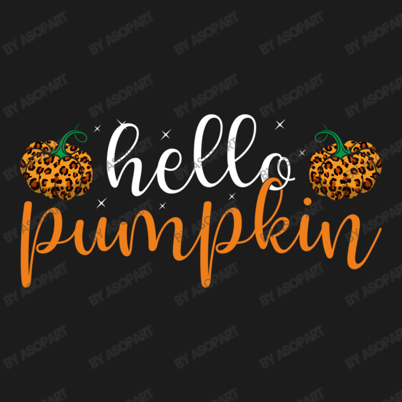 Hello Pumpkin Leopard Pattern Cute Fall Lover Design For Halloween Cos Hoodie & Jogger Set | Artistshot