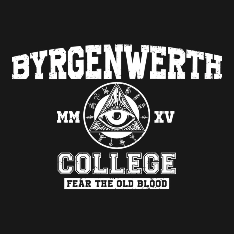 Byrgenwerth College (white Text) Flannel Shirt | Artistshot