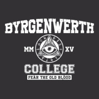 Byrgenwerth College (white Text) Vintage Hoodie And Short Set | Artistshot