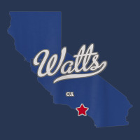 Watts California Los Angeles Ca Map T Shirt Men Denim Jacket | Artistshot