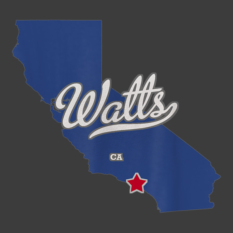 Watts California Los Angeles Ca Map T Shirt Men's Polo Shirt | Artistshot