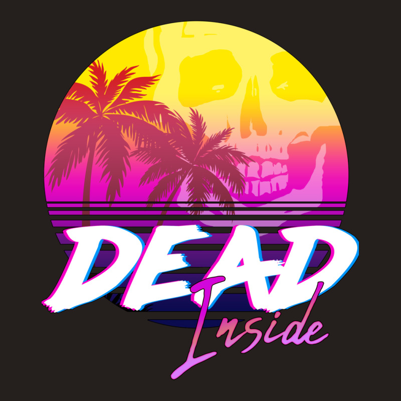 Dead Inside   Vaporwave Miami Aesthetic Spooky Moo Tank Top | Artistshot