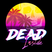 Dead Inside   Vaporwave Miami Aesthetic Spooky Moo Zipper Hoodie | Artistshot