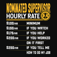 Funny Nominated Supervisor Hourly Rate T Shirt Crop Top | Artistshot