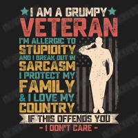 I Am A Grumpy Veteran American Flag Solder Vintage Patriotic Veterans Classic T-shirt | Artistshot