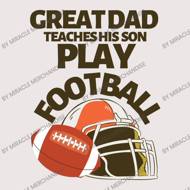 Great Dad Teaches His Son Play Football Pocket T-shirt | Artistshot