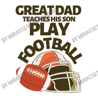 Great Dad Teaches His Son Play Football V-neck Tee | Artistshot