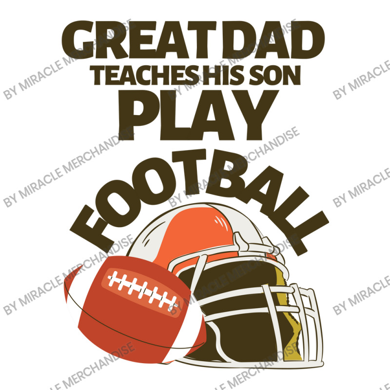 Great Dad Teaches His Son Play Football V-neck Tee | Artistshot