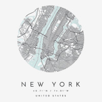 New York Coordinates Map Hometown Premium T Shirt Graphic T-shirt | Artistshot