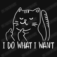 I Do What I Want Funny Cat Flipping The Bird Humor Gift Baby Bibs | Artistshot