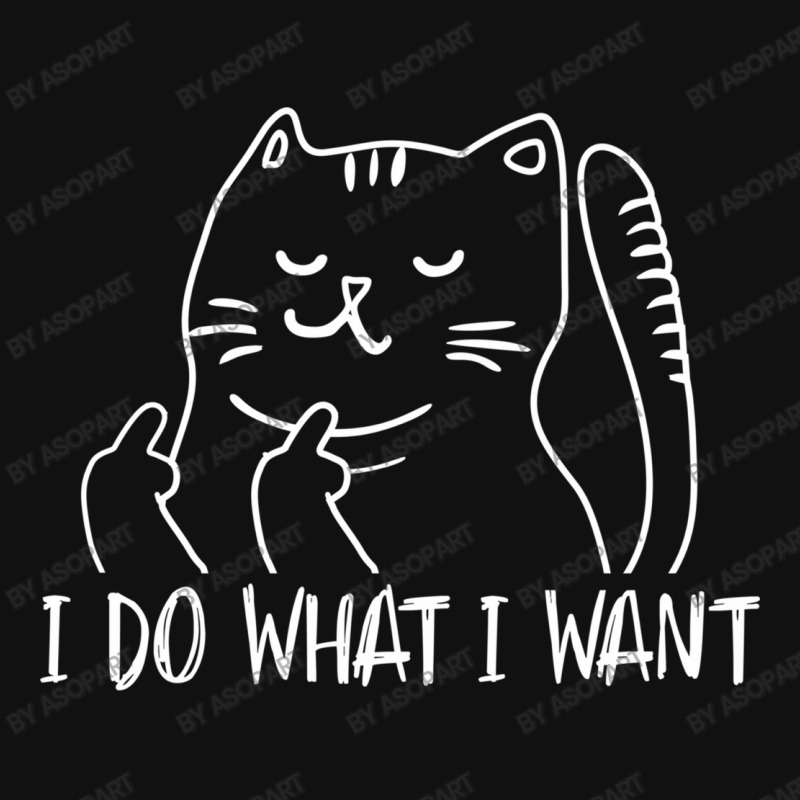 I Do What I Want Funny Cat Flipping The Bird Humor Gift Baby Bibs | Artistshot