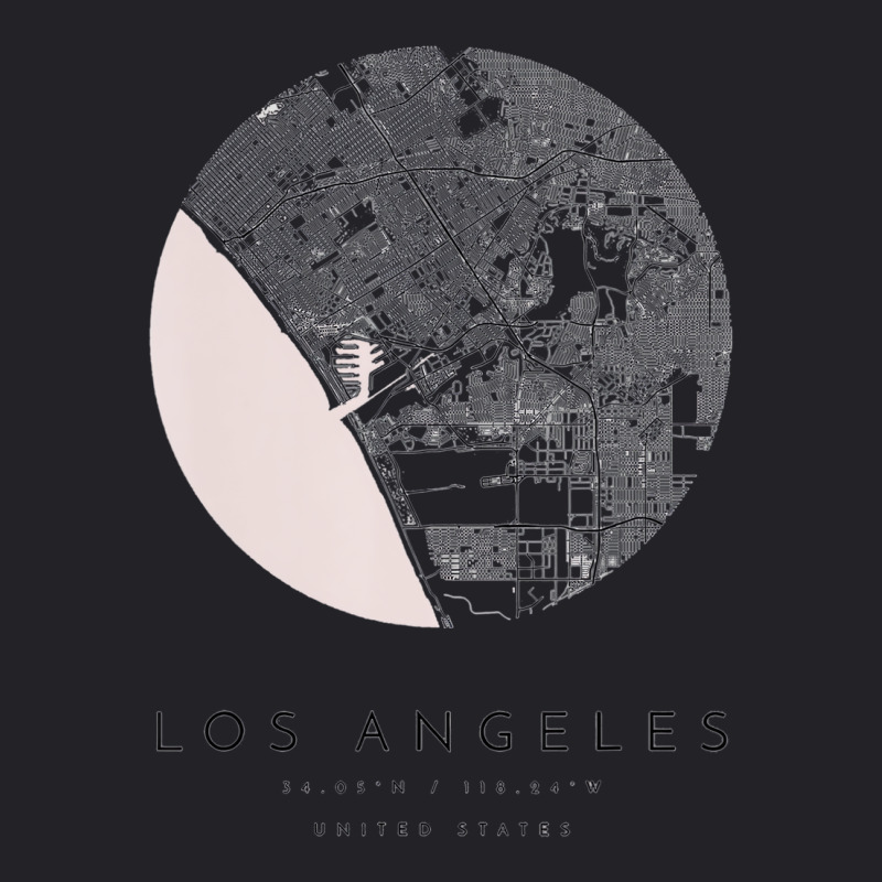 Los Angeles Coordinates Map Hometown T Shirt Youth Tee | Artistshot