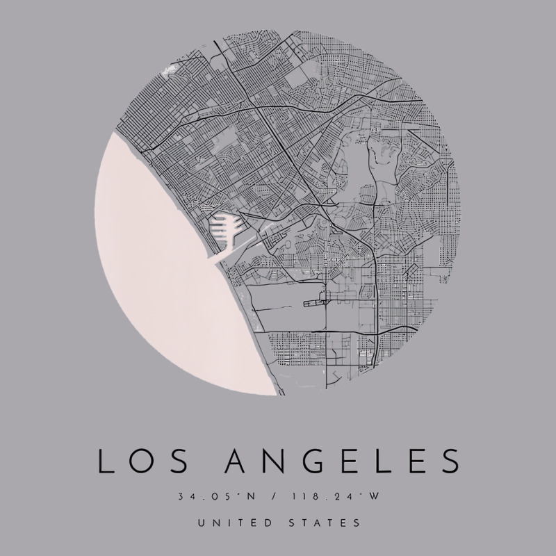 Los Angeles Coordinates Map Hometown T Shirt Youth 3/4 Sleeve | Artistshot