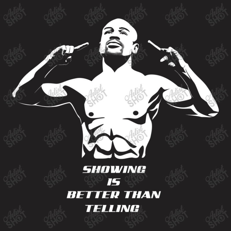 Do More Mayweather Jr Silhouette Art T-shirt | Artistshot