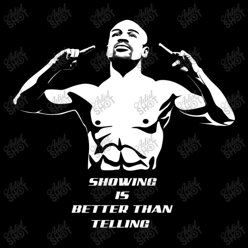 Do More Mayweather Jr Silhouette Art Fleece Short | Artistshot