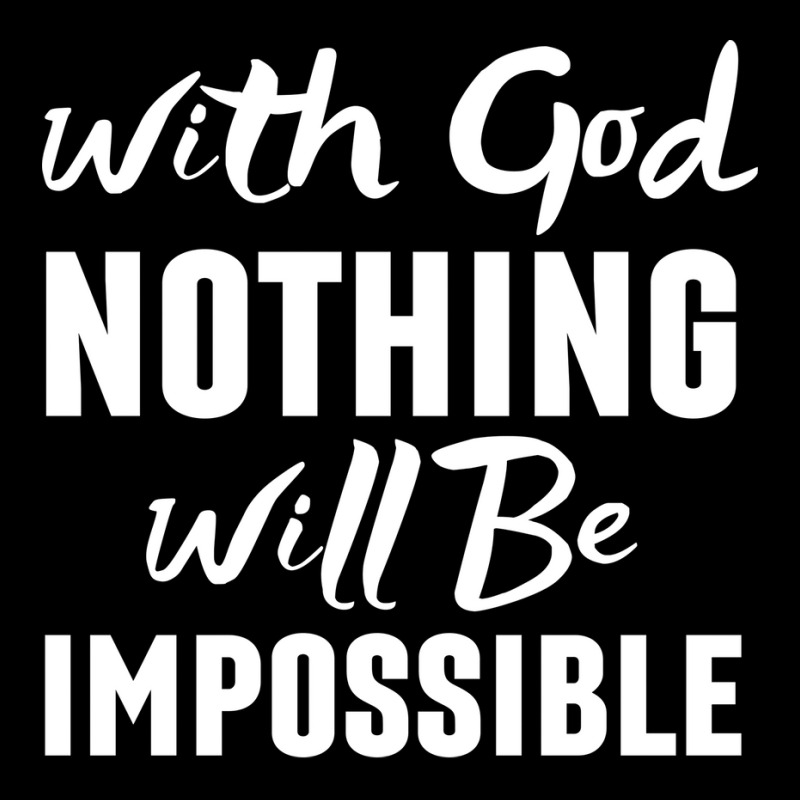 With God Nothing Will Be Impossible Christian Fleece Short by fathiyharebd | Artistshot