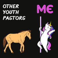 Youth Pastor Unicorn Horse Design Scorecard Crop Tee | Artistshot