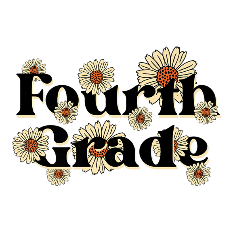 Fourth Grade Teacher Team Back To School Daisies F V-neck Tee | Artistshot