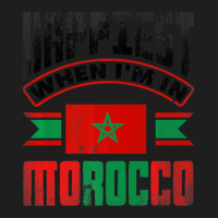 Morocco Moroccan Morocco Flag Happiest When Im In Classic T-shirt | Artistshot