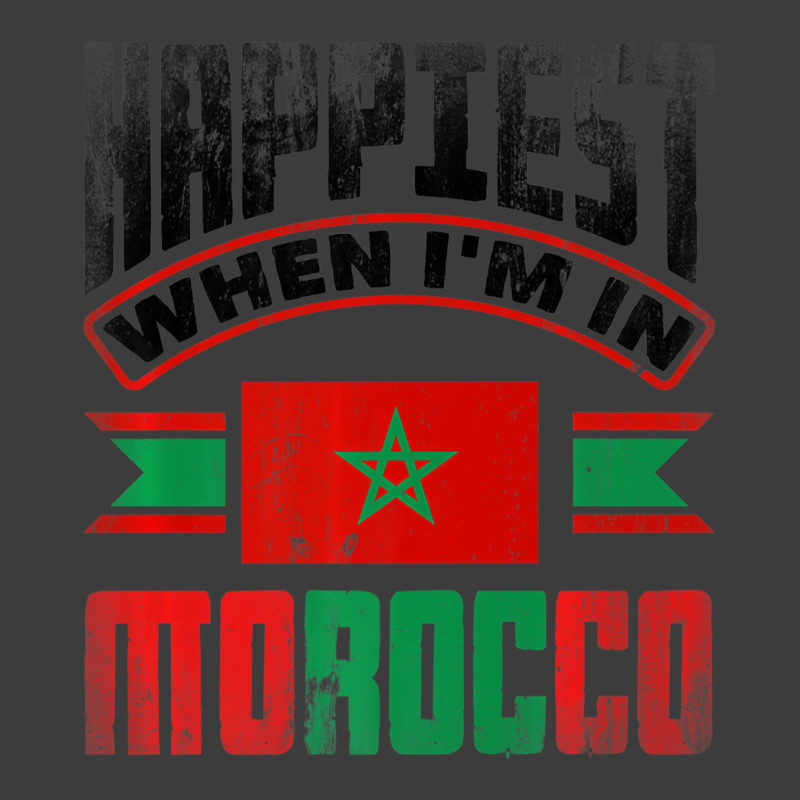 Morocco Moroccan Morocco Flag Happiest When Im In Men's Polo Shirt | Artistshot