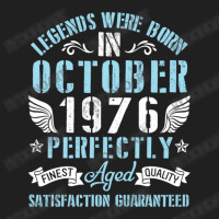 Legends Were Born In October 1976 Perfectly Aged H Drawstring Bags | Artistshot