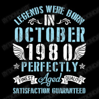 Legends Were Born In October 1980 Perfectly Aged H Zipper Hoodie | Artistshot