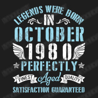 Legends Were Born In October 1980 Perfectly Aged H Classic T-shirt | Artistshot