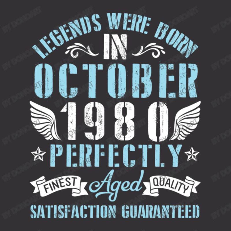 Legends Were Born In October 1980 Perfectly Aged H Vintage Hoodie | Artistshot