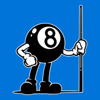 Billiards Cue Sports 8 Ball Vintage Cartoon Metal Print Vertical | Artistshot