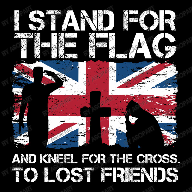 I Stand For The Flag And Kneel For The Cross To Lost Friends Union Jac Men's 3/4 Sleeve Pajama Set by AsopArt | Artistshot