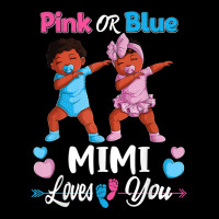 Pink Or Blue Mimi Loves You Black Baby Gender Reve Graphic T-shirt | Artistshot