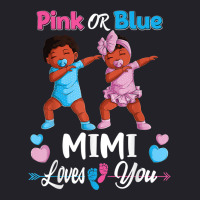 Pink Or Blue Mimi Loves You Black Baby Gender Reve Unisex Sherpa-lined Denim Jacket | Artistshot