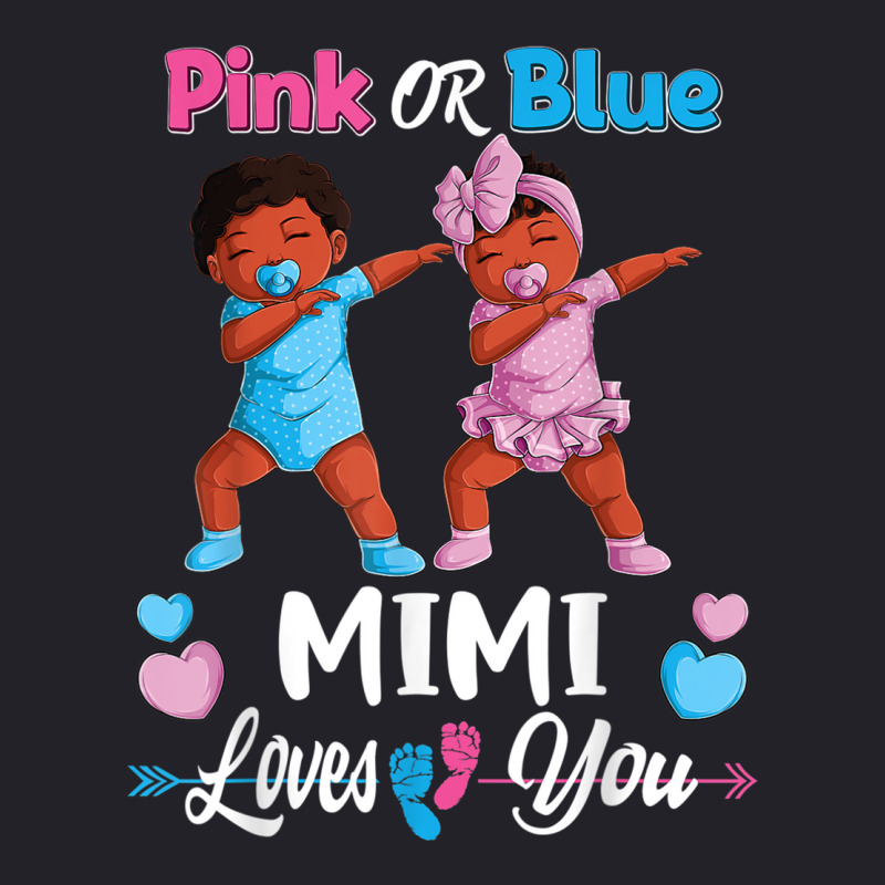 Pink Or Blue Mimi Loves You Black Baby Gender Reve Unisex Sherpa-Lined Denim Jacket by terrilyn | Artistshot