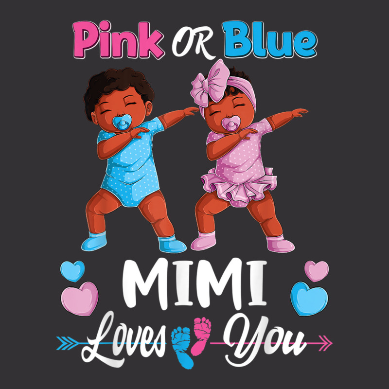 Pink Or Blue Mimi Loves You Black Baby Gender Reve Vintage Short by terrilyn | Artistshot