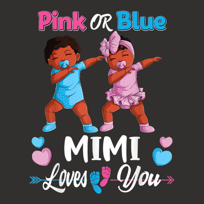 Pink Or Blue Mimi Loves You Black Baby Gender Reve Champion Hoodie by terrilyn | Artistshot