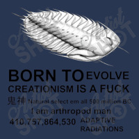 Born To Evolve Creationism Ladies Denim Jacket | Artistshot