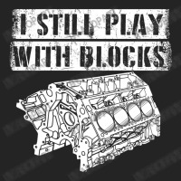 I Still Play With Blocks Funny Mechanic Pun Saying Engine Block Part G 3/4 Sleeve Shirt | Artistshot