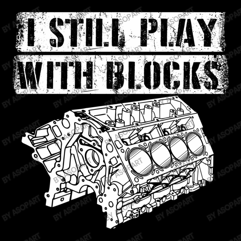 I Still Play With Blocks Funny Mechanic Pun Saying Engine Block Part G Men's Long Sleeve Pajama Set by AsopArt | Artistshot