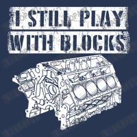 I Still Play With Blocks Funny Mechanic Pun Saying Engine Block Part G Men Denim Jacket | Artistshot