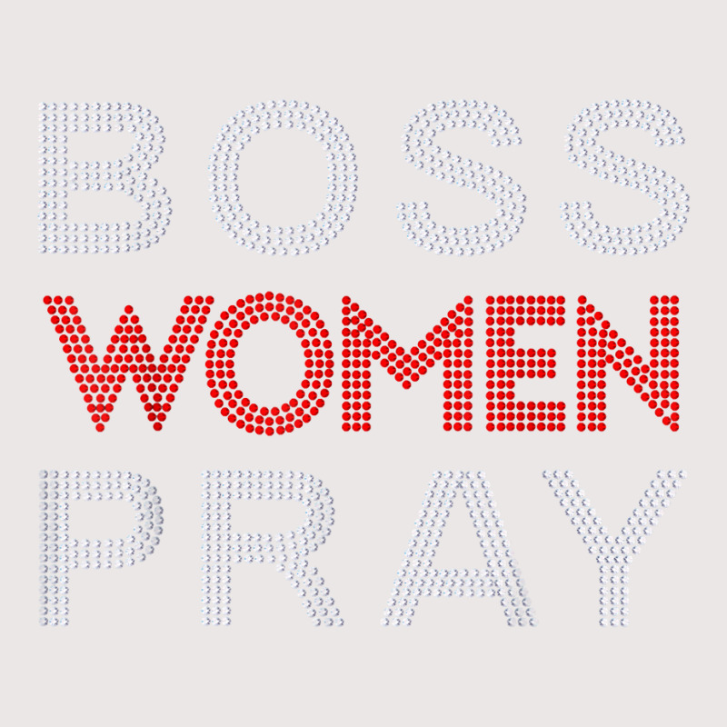 Boss Women Pray Bling Rhinestone Funny Christian F Pocket T-Shirt by scrabeck | Artistshot