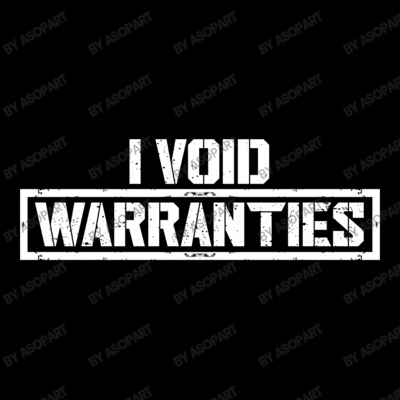 I Void Warranties Funny Mechanic Saying Distressed Text Men's 3/4 Sleeve Pajama Set by AsopArt | Artistshot