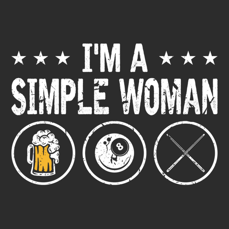 Im A Simple Woman 8 Ball Pool Cue Billiards Exclusive T-shirt | Artistshot