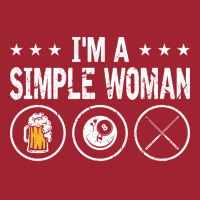 Im A Simple Woman 8 Ball Pool Cue Billiards Long Sleeve Shirts | Artistshot