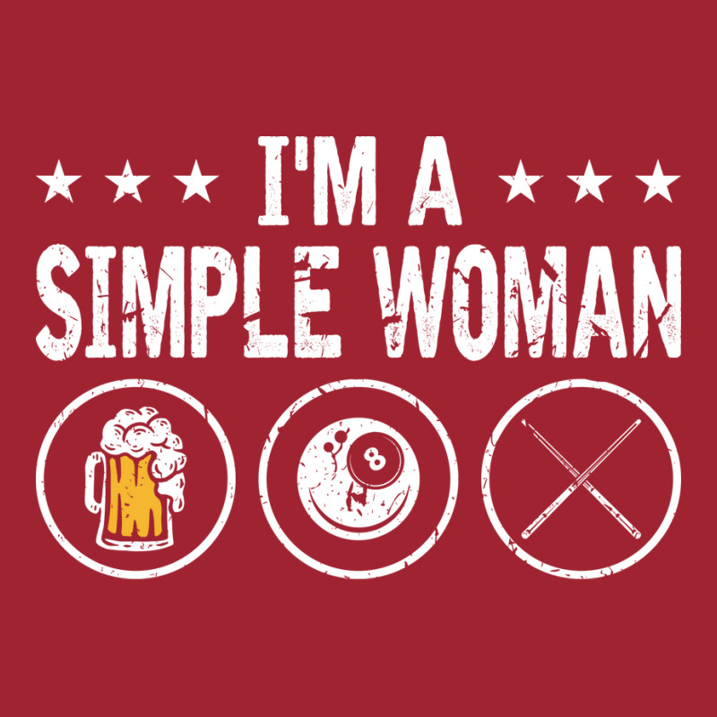 Im A Simple Woman 8 Ball Pool Cue Billiards Long Sleeve Shirts | Artistshot