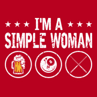 Im A Simple Woman 8 Ball Pool Cue Billiards Classic T-shirt | Artistshot