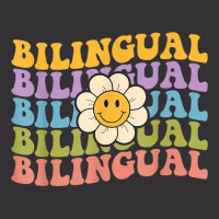 Retro Groovy Bilingual Teachers Back To School Bil Vintage Short | Artistshot