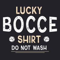 Bocce Ball My Lucky Bocce  Do Not Wash (1) Unisex Sherpa-lined Denim Jacket | Artistshot