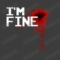 I'm Fine Halloween Blood Stain Graphic Injury Imitation Funny Zombie C Men's Polo Shirt | Artistshot